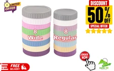 16 Piece 8 Wide Mouth + 8 Regular Mouth Mason Jar Lids