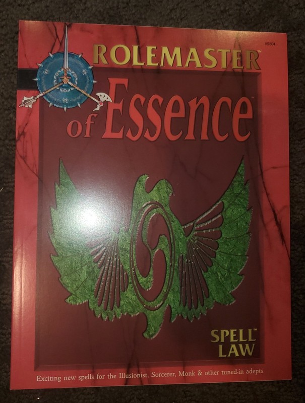 Rolemaster Of Essence Spell Law #5804 ICE Never played