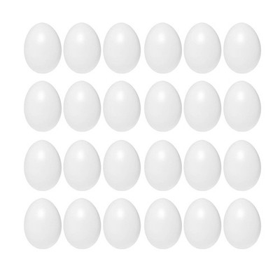 60 Pcs Fake Eggs for Crafts Colorful Artificial Large Imitation Simulation