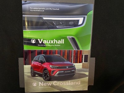 Vauxhall Crossland 2022-25 Owners Manual Bookpack Handbuch leer Scheckheft