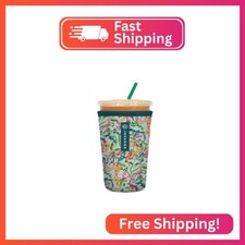 Sok It JavaSok Iced Coffee  Cold Soda Insulated Neoprene Cup Sleeve Colorful C