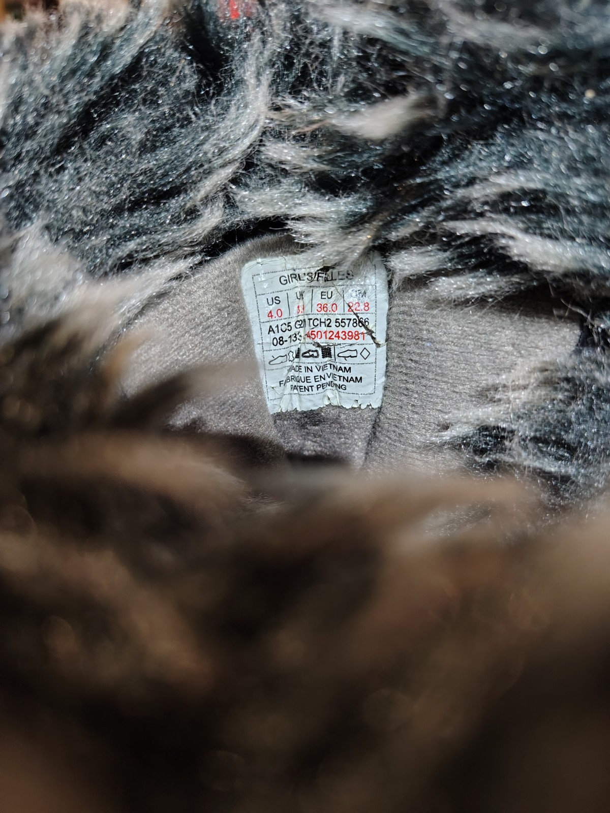 North Face Winter Boots Heat Seeker Insulated Girls Size 4 Suede Colorful  thumbnail 7