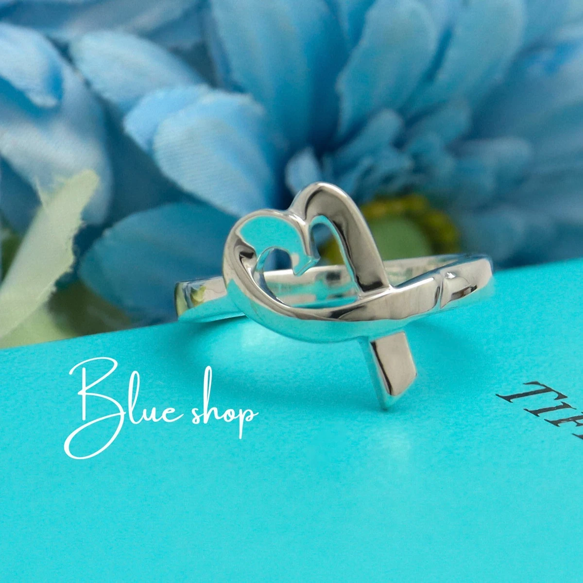 アクセサリー Tiffany & Co. Heart Ring Silver 925 K18 Tiffany & Co. Heart Ring Fine Rings without Stone for sale | eBay