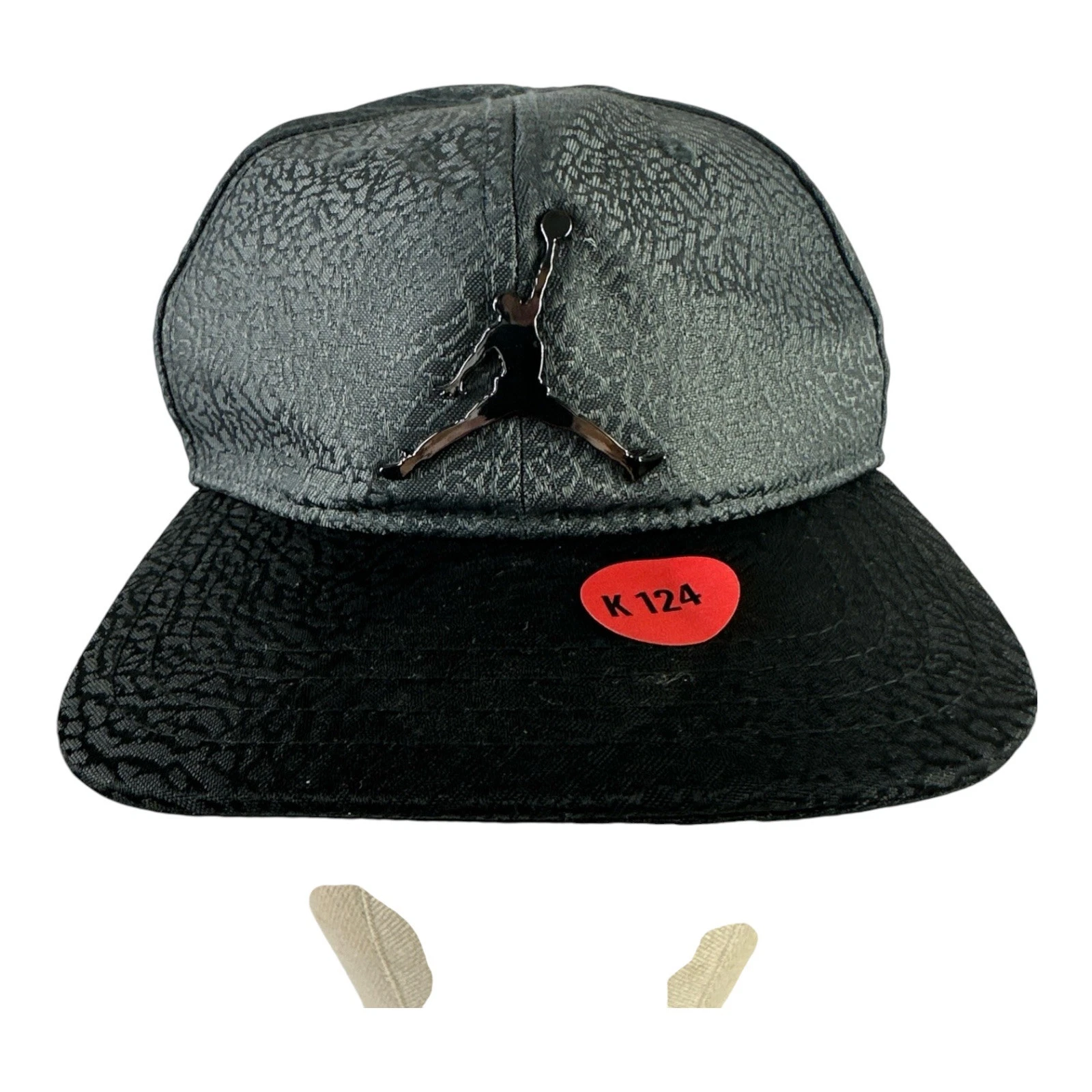 Nike Air Jordan Jumpman Elephant Print Toddler Pro SnapBack Hat Cap Charcoal New