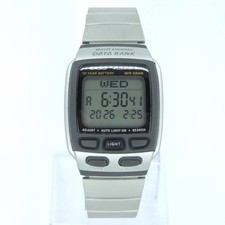 NOS CASIO DB-37H BANCA DATI WR 5BAR OROLOGIO DIGITALE VINTAGE 2002