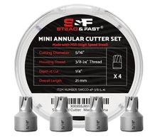 S&F STEAD & FAST Spot Weld Cutter 4-Pack, 3/8" Threaded Shank, 1/4" Depth of ...