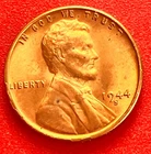 1944-S Lincoln Wheat Cent Penny GEM RED BU From an Original Bank Roll