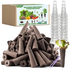 101 Pcs Hydroponic Growing kit for Indoor Garden,80 Grow Sponges, 20 Grow Bas... 0.29 per gallon