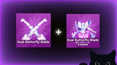 Blade Ball - Dual Butterfly Blade + Emote