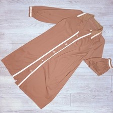 Vintage 1950 s Gossard Artemis Night Gown And Robe Size Small Brown/pink Pockets