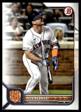 Pete Alonso 2022 Bowman #87 New York Mets FREE SHIPPING AutographDen