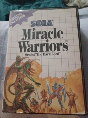 Miracle Warriors: Seal of the Dark Lord Sega Master System No Manual