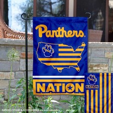 University of Pittsburgh USA Stars and Stripes Garden Flag and Yard Banner