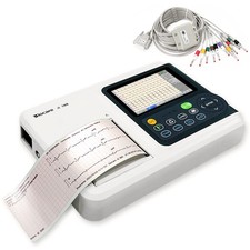 12 lead ECG Machine with printer Diagnosis Auto-analysed Result  FDA Approved