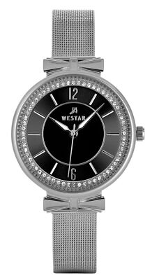 Westar Zing Kristallakzente Schwarz Zifferblatt Quarz 00130STN103 Damenuhr