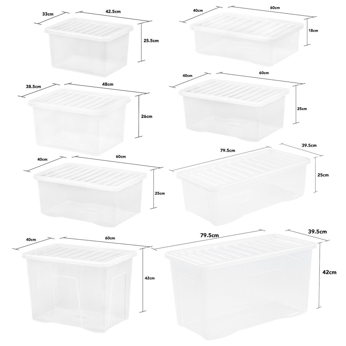 Clear Plastic Storage Containers With Lids IRIS Plastic Storage