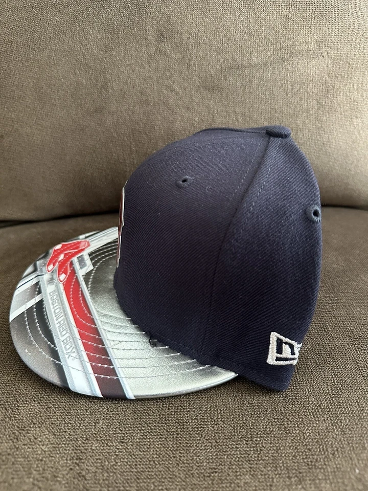 美国职棒大联盟波士顿红袜队 X Topps 2017 Collab SnapBack 帽子全新带标签完好 OSFA — 第 2/4 张图片