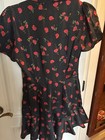 BRAND NEW ZARA BLACK AND RED ROSES ROMPER SZ S — photo 8