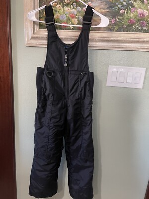 RAWIK Black Unisex kids Snow Bibs  Size Small   Used