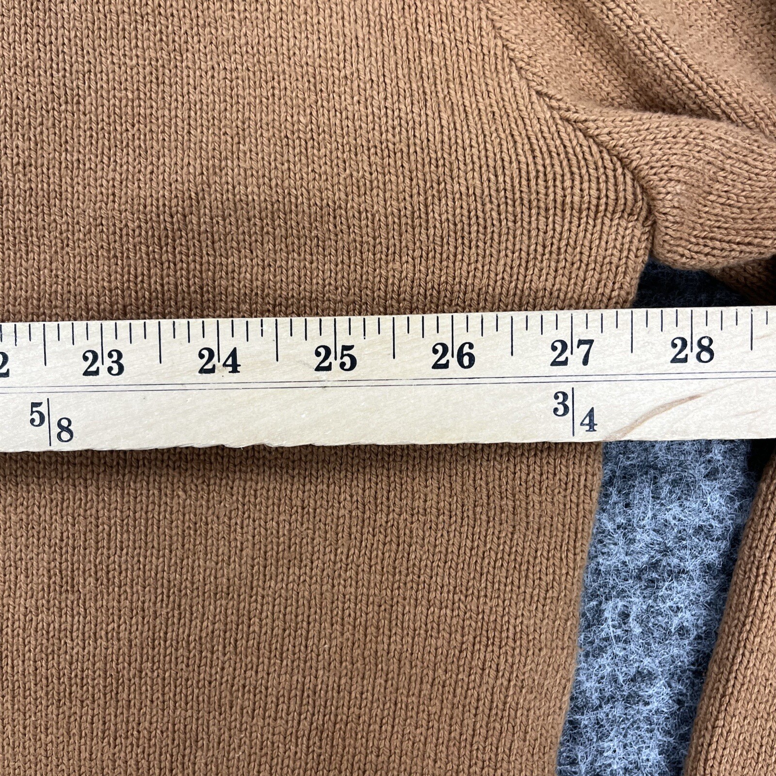 VINTAGE Steven Land Sweater Mens 3XL Brown Lambs Leather 90s