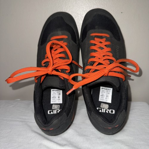 GIRO Rumble VR Mountain Bike Cycling Shoes Black Orange Mens Size 9 Vibram Soles - Picture 7 of 13