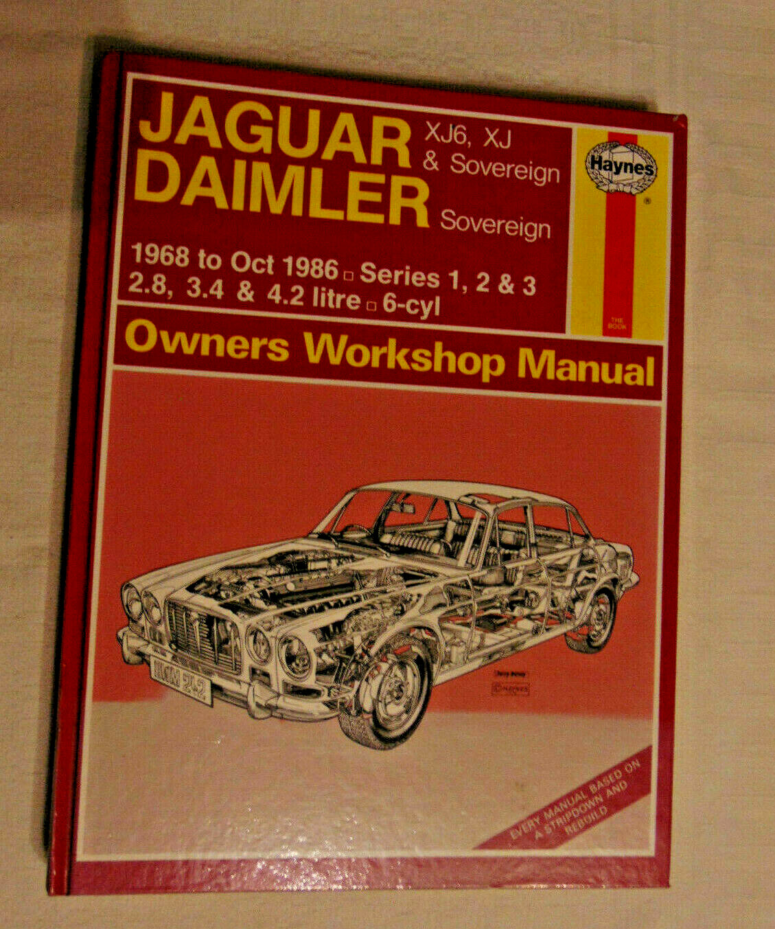 JAGUAR DAIMLER  XJ6 XJ SOVEREIGN Haynes Workshop Manual 1968-1986