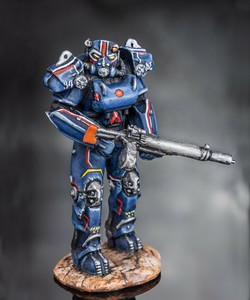 Painted Tin Toy Figures 54mm T 60 Power Armor Exoskeleton Model Fallout Cosplay Ebay