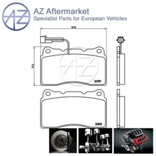Fits Alfa Romeo 159 2005-2012 + Other Models AZ Front Brake Pads Set