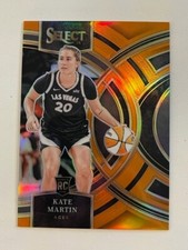 KATE MARTIN 2024 Panini Select WNBA ORANGE Prizm rookie card # 101/125