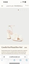 Loeffler Randall Camellia Pearl Pleated Bow H...