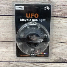 Bicycle UFO Shape LED Wheel Hub Reflectors Decorative Light, NEW!