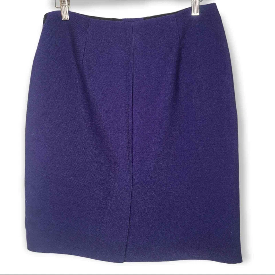 Falda lápiz Sachin + Babi para Ankasa azul real imitación cuero moto talla 8 Foto 2 de 4