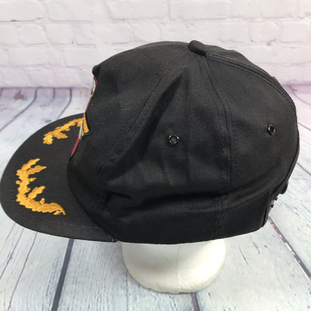 Vintage K-Products Hat Cap Snapback Red Baron Spearman Squadron Trucker USA View 3