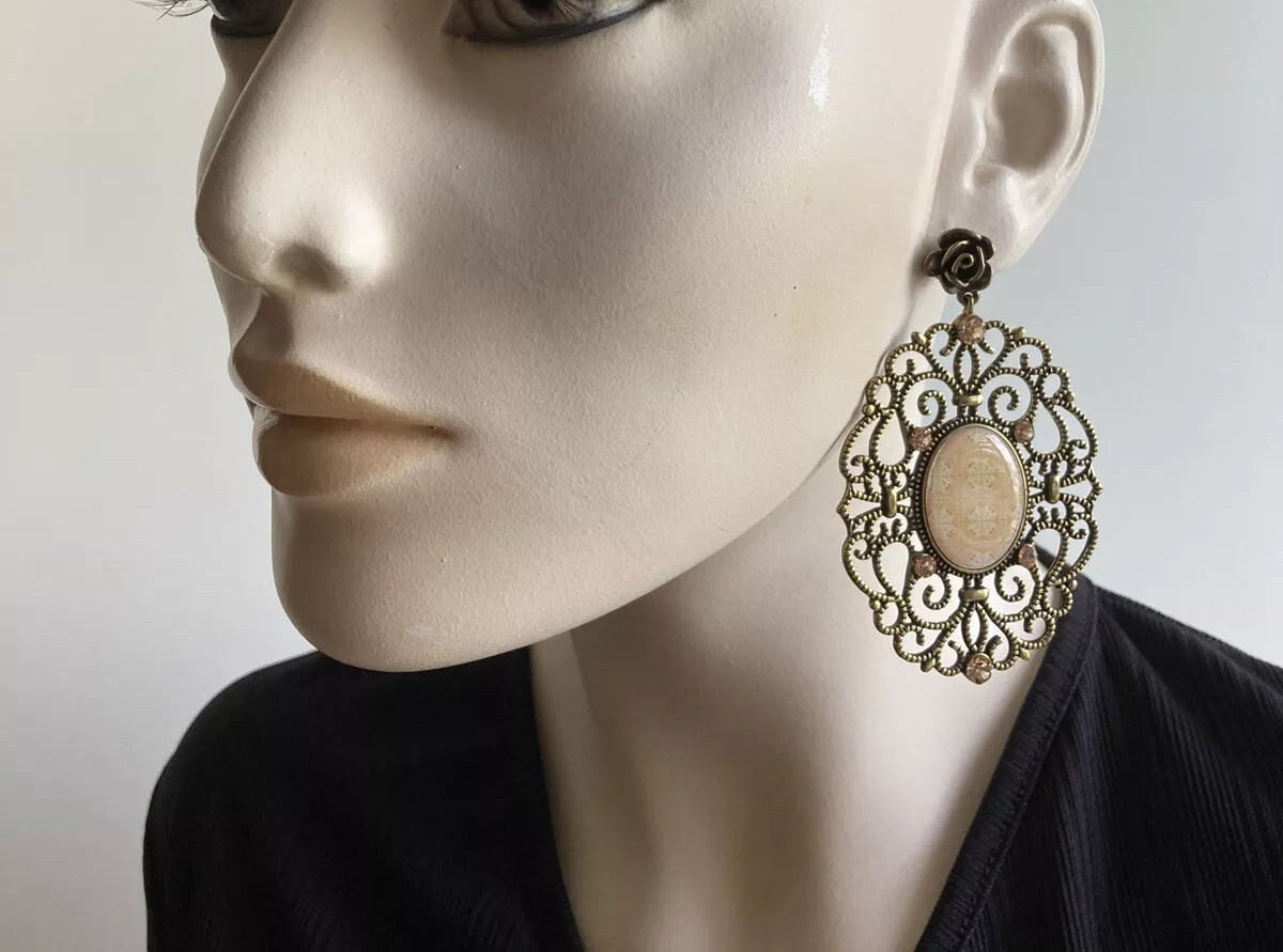B.O LAGA Kaleidoscope boucles d'oreilles pendantes géométriques femme