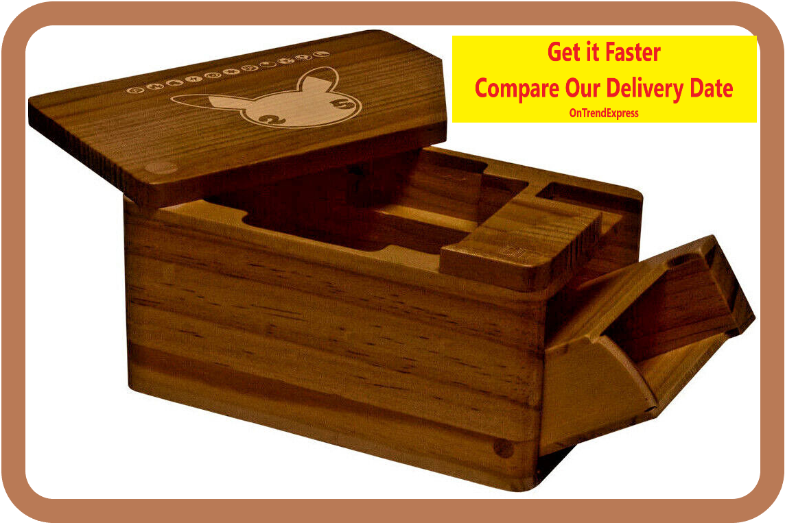 NEW Pokemon Pikachu 25th Celebrations Wooden Deck Box Case NEW Pokemon Pikachu 25th Celebrations Wooden Deck Box Case