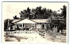 1957 Postcard Bill s Place Rppc Real Photo Honey Harbor Ontario Canada