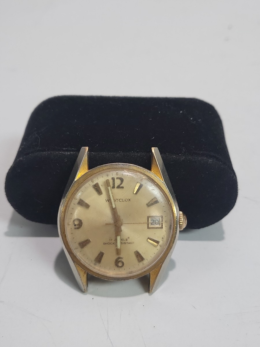 Vintage 1950's Westclox ~ 17 Jewels Men's Wind Up Wristwatch