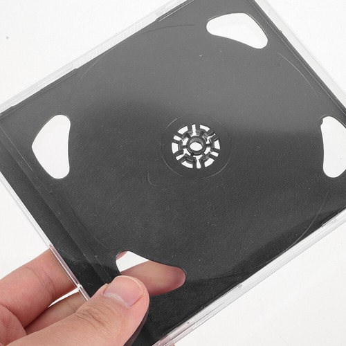 Set of 2 Plastik -CD -Scheibebox DVD-Organizer Und -Speicher CD-Slim-Hüllen - Afbeelding 4 van 12