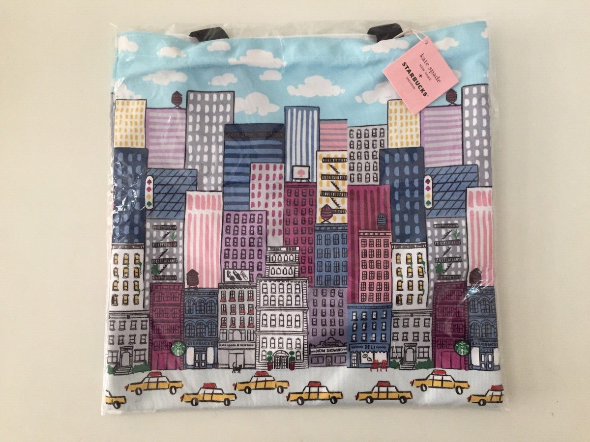 1 Starbucks rare Kate Spade New York tote bag canvas w tag from 