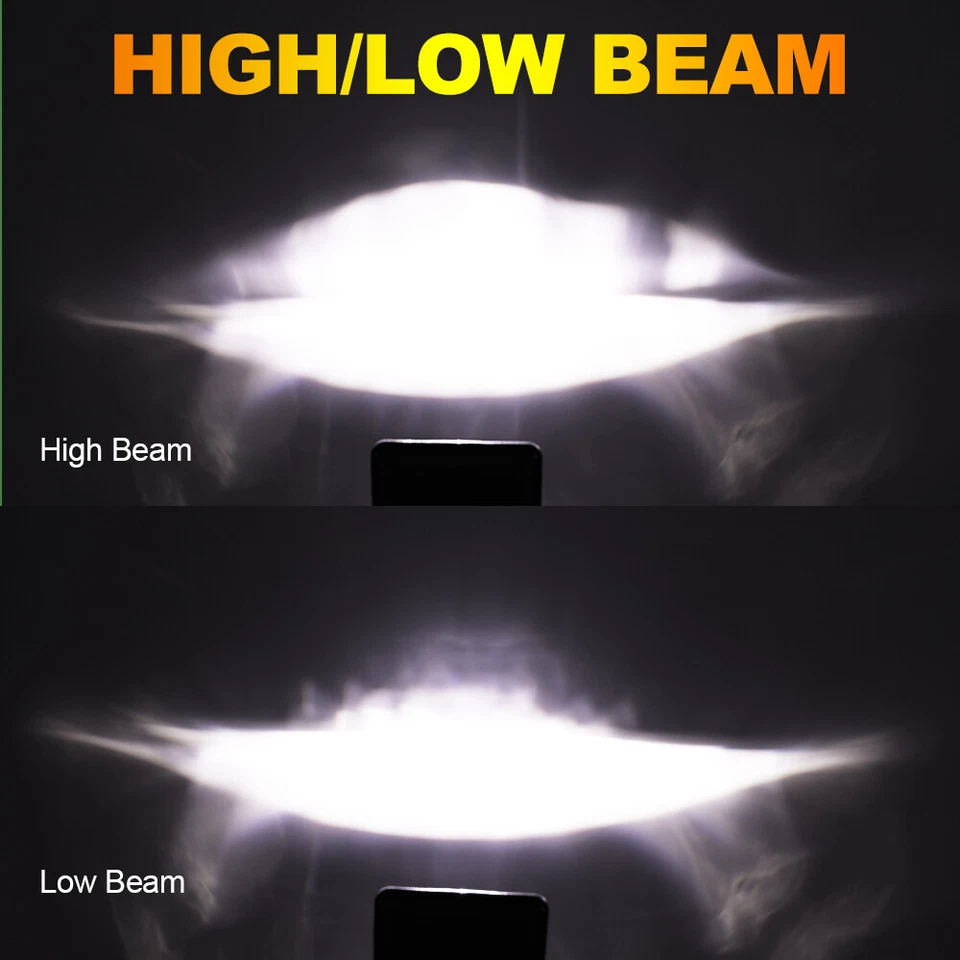 Fit GMC W3500 W4500 W5500 Forward 4x6 inch LED Headlights Hi/Lo Beam DOT DRL X4 - Image 4 of 4