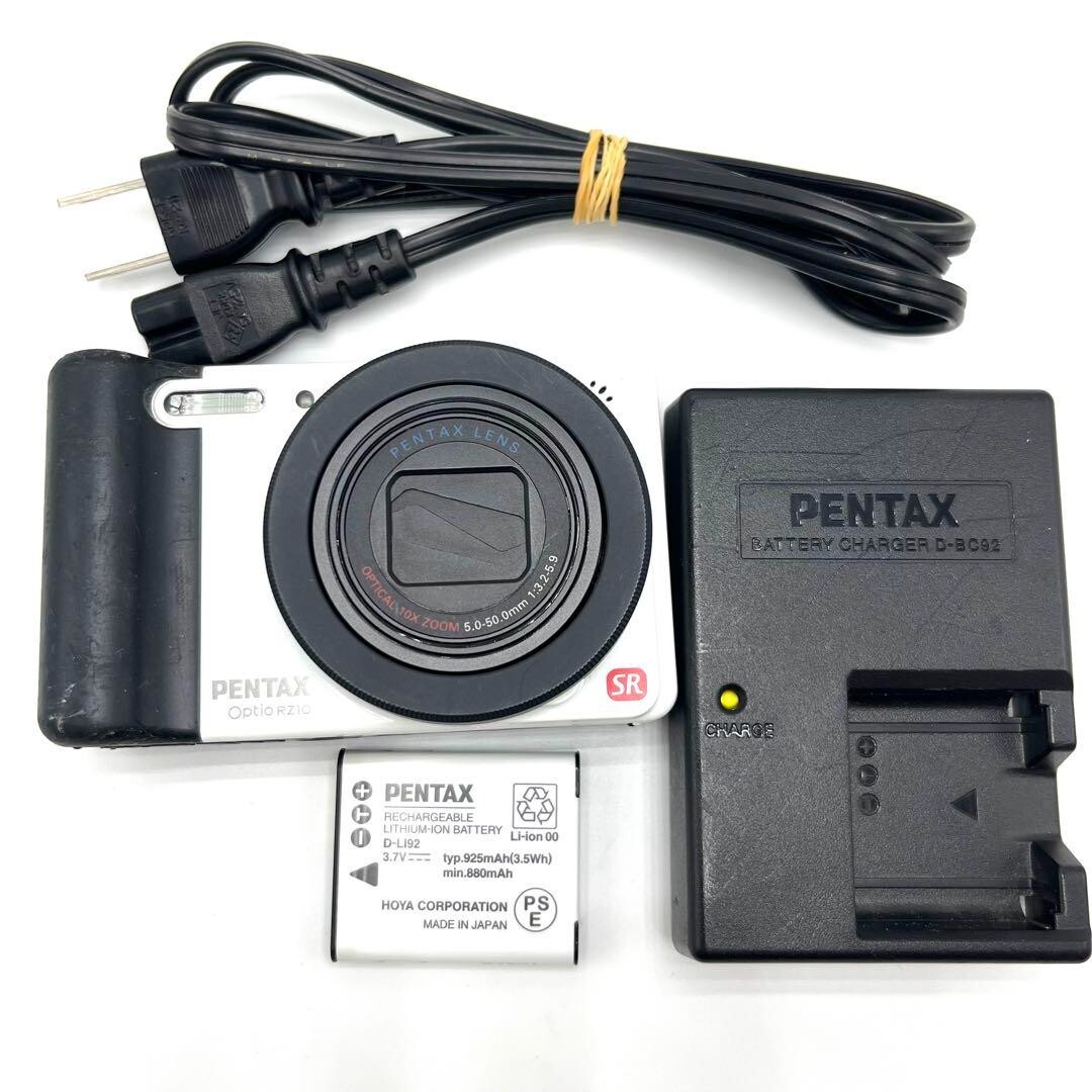 Pentax Digital Camera Optio Series Optio RZ10 White 10X 14MP