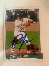 Ryan January Signed Card 2021 Great Lakes Loon Team Card Got Signed In Person