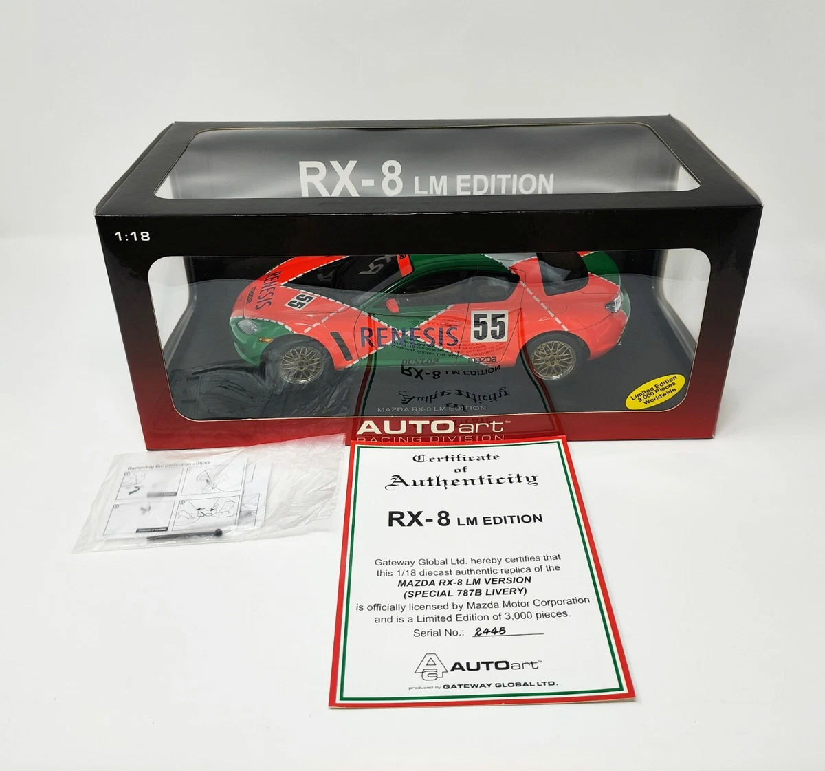 1/18 マツダ RX-8 LM Edition オートアートAUTOart auto art 1/18