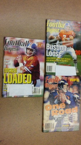 Vintage Football Digest 3 Issue Lot John Elway 11/94, 2/97, 9/98 - Picture 4 of 4