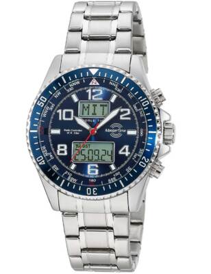 Master Time MTGA-10922-32M Herrenuhr Funk World Timer 44mm 5ATM