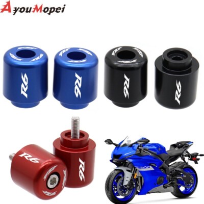For YAMAHA YZF R6 YZF-R6 YZFR6 2006-2020 R6 Hand Grips Handlebar Bar ...
