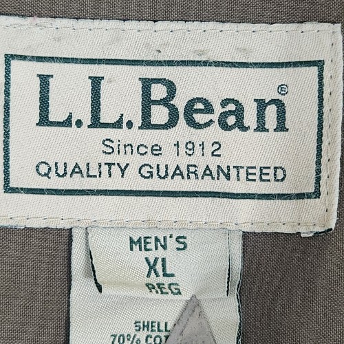 LL Bean Barn Jacket Men's XL Gray Tan Field Coat Canvas Outdoor GORE-TEX Zip - Picture 7 of 12