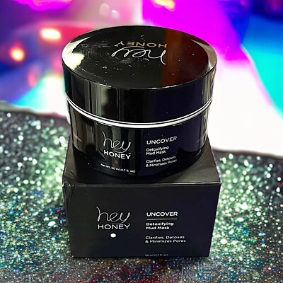 Hey Honey Uncover Detoxifying Mud Mask 1.7 fl Oz Brand New In Box MSRP $59