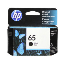 Genuine HP 65 Ink Cartridge Black Pack for HP 2622 3752 3722 printer