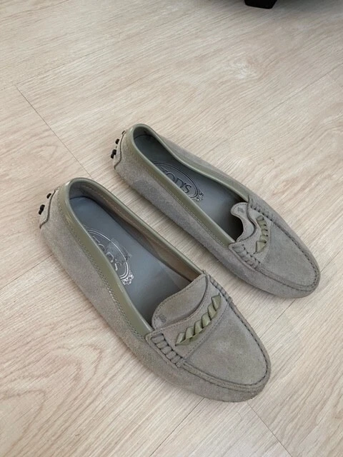 TOD’S Scarpe da guida Tod's Gommino grigio pelle scamosciata taglia 37 pelle scamosciata